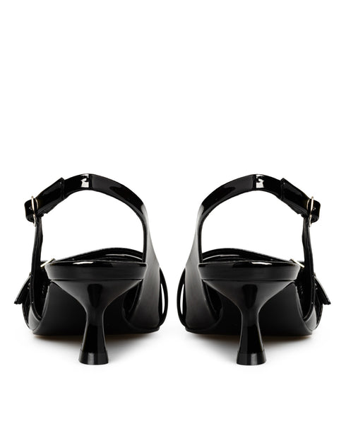 Kitten Chic - Zapatilla Negra Slingback 3484182